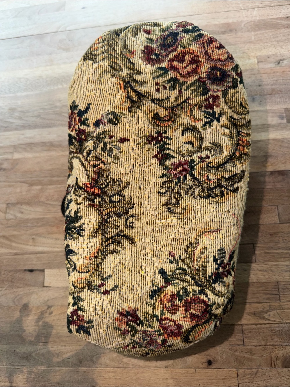 Vintage Woven Floral Tapestry Top Handle Purse Handbag - Picture 5 of 5